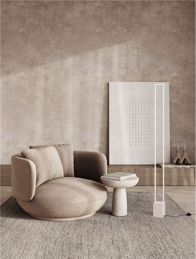Висящо осветително тяло (пендел) LITHOS 26W LED Бял Цимент и алуминий