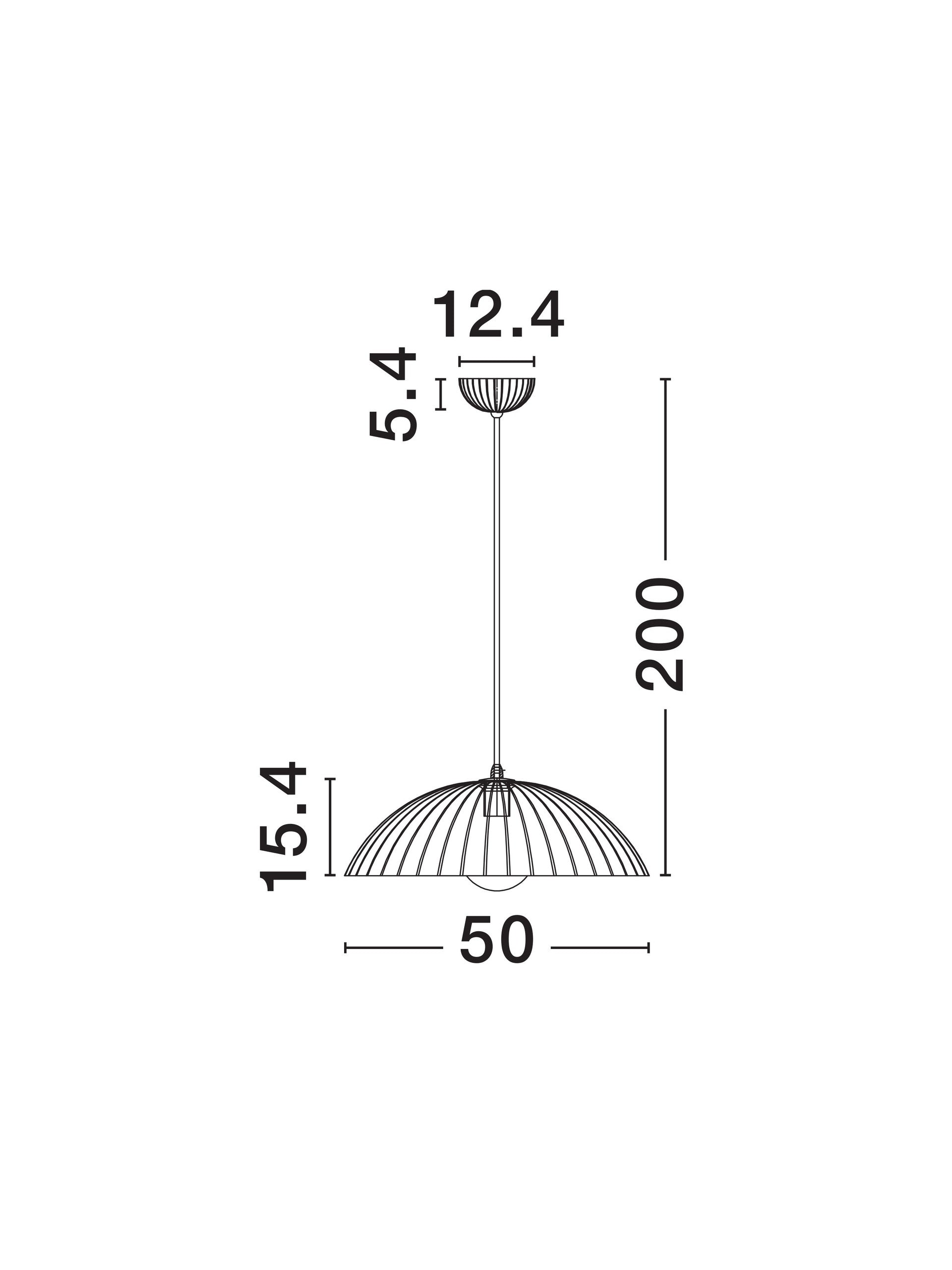 Пендел AMMOS 12W E27 Бял бетон