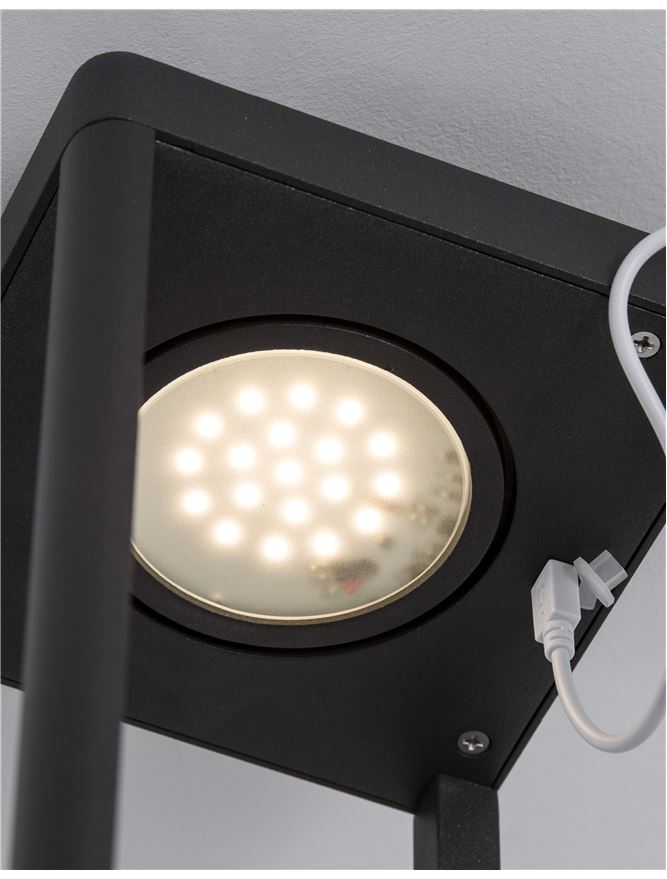 Външен аплик FIGI 2W LED Тъмен антрацит леят алуминий IP65