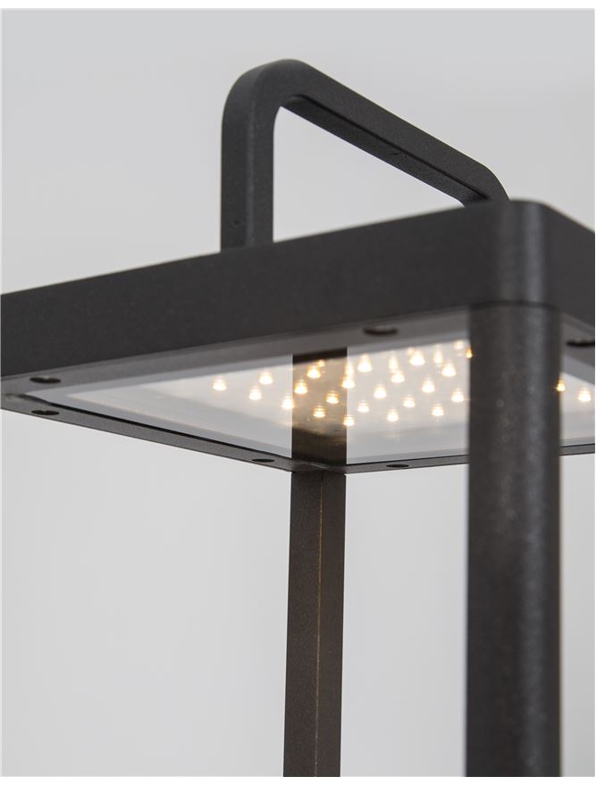 Външен аплик BALI 2W LED Тъмен антрацит леят алуминий IP65