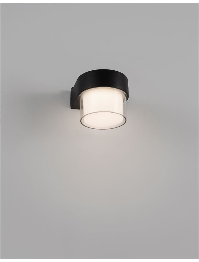 Външен аплик DARF 5W LED Пясъчно черен алуминий и ABS IP65 3000K