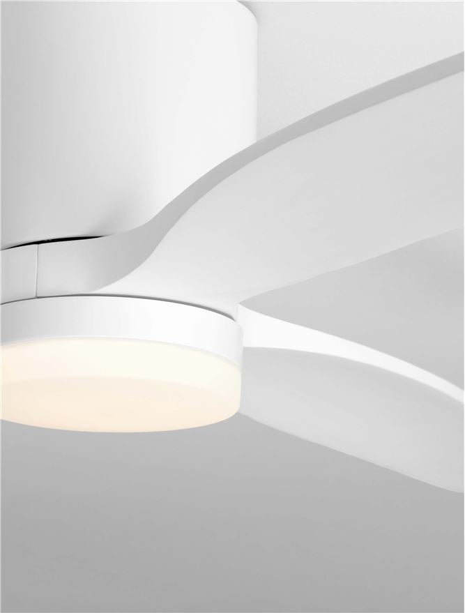 Висящо осветително тяло (пендел) ALOA 18W LED Пясъчно бял метал и акрил, бяло дърво