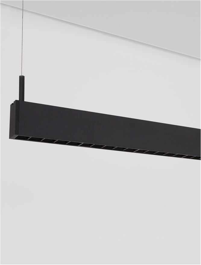 Техническо осветление LINA офис LED 40W 3000K Черен IP20 L1207 W35 H70мм