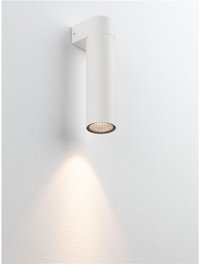 Външен аплик LUSY 5W LED Пясъчно бял алуминий и стъкло IP65 3000K
