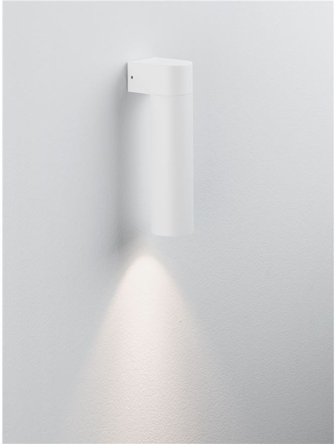 Външен аплик LUSY 5W LED Пясъчно бял алуминий и стъкло IP65 3000K