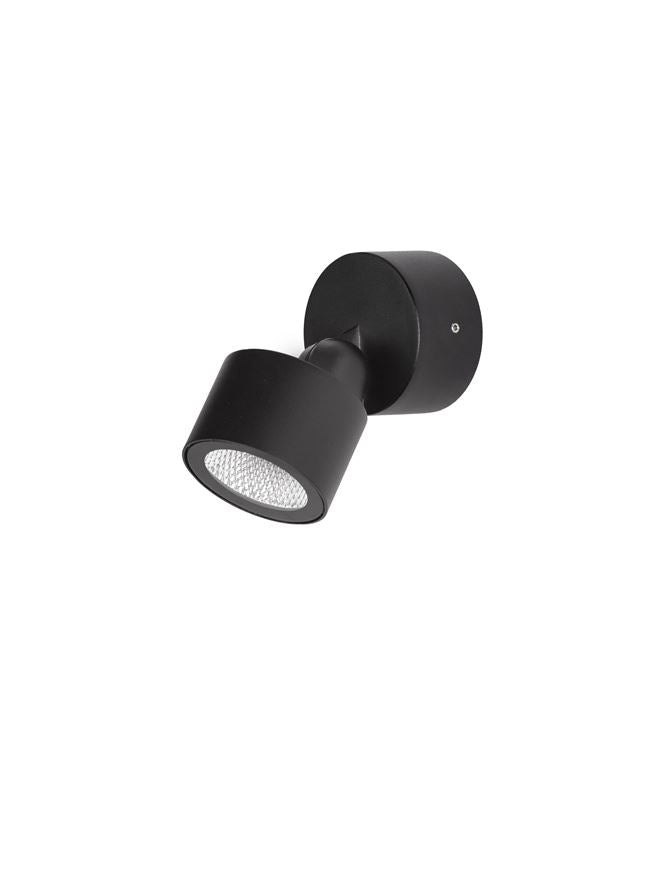 Външен аплик HELMET 5W LED Тъмен антрацит алуминий и стъкло IP65 3000K