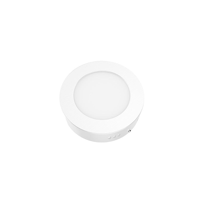 тънък LED панел бял кръгъл плафон 6W 3000K 450Lm Φ117 230V Ra80