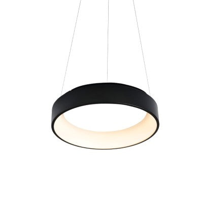 Висящо осветително тяло LED 48W CCT 5350Lm черен металик D60xH120cm APOLLO