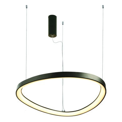 висящо осветително тяло LED 33W CCT 3000lm HARMONY черен алуминий IP20 D42xH120cm