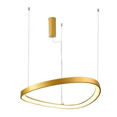 Висящо осветително тяло LED 44W CCT 4670Lm HARMONY златен алуминий IP20 D60xH120cm
