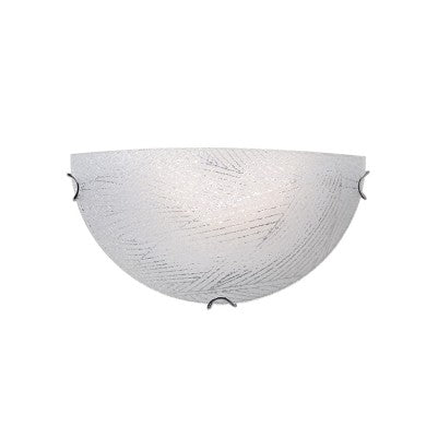 стенно осветително тяло 1xE27 кристално стъкло + метал 30x15xH10cm FORCE