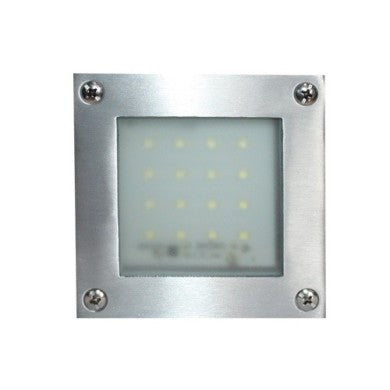 Плафон LED студена светлина 105x105 никел мат