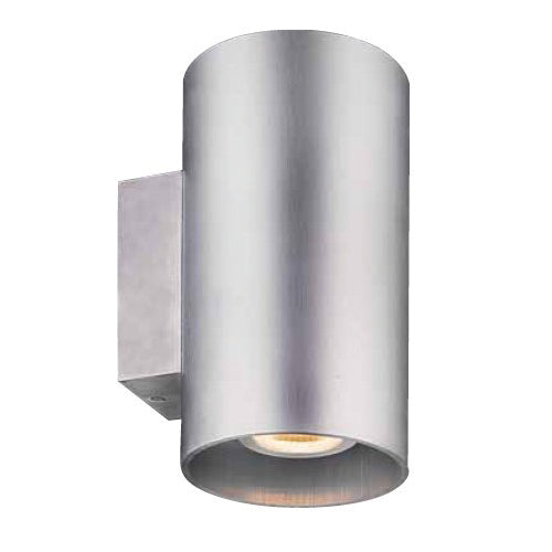 LED стенен осветител кръгъл 230V 2x7W 677lm 3000K 36,5° екструдиран нагоре-надолу