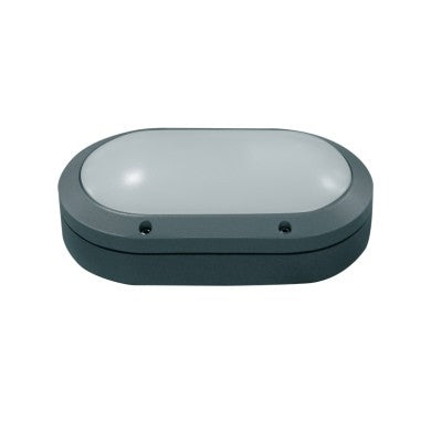 стенно осветително тяло сиво IP54 E27 макс. 60W 280x185x96mm RAL 7016M