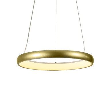 Висящо осветително тяло LED 32W 2500LM CCT IP20 златен метал + акрил