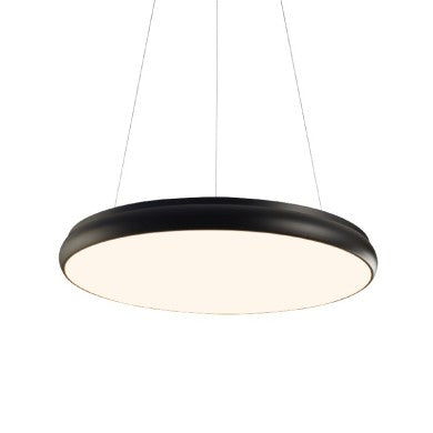 Висящо осветително тяло LED 70W 5600Lm CCT черен метал D80xH8cm KALLISTA