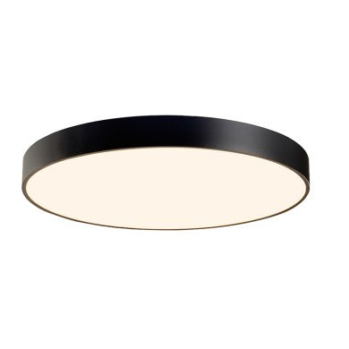 Плафон LED 100W 9500LM CCT черен метал D100xH10см OPTIMUS