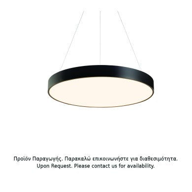 висящо осветително тяло LED 100W 9500LM CCT черен метал D100xH120cm OPTIMUS