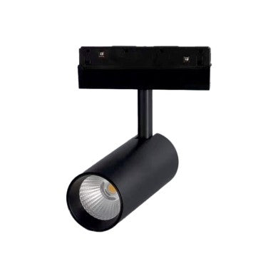 матов черен магнитен спот 48V DC 20W 4000K 1450lm 36° OSRAM Ra90 Φ60x145mm