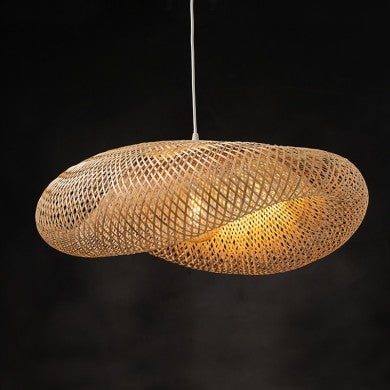 висящо осветително тяло 1xE27 бамбук 76x56xH22cm SYMI