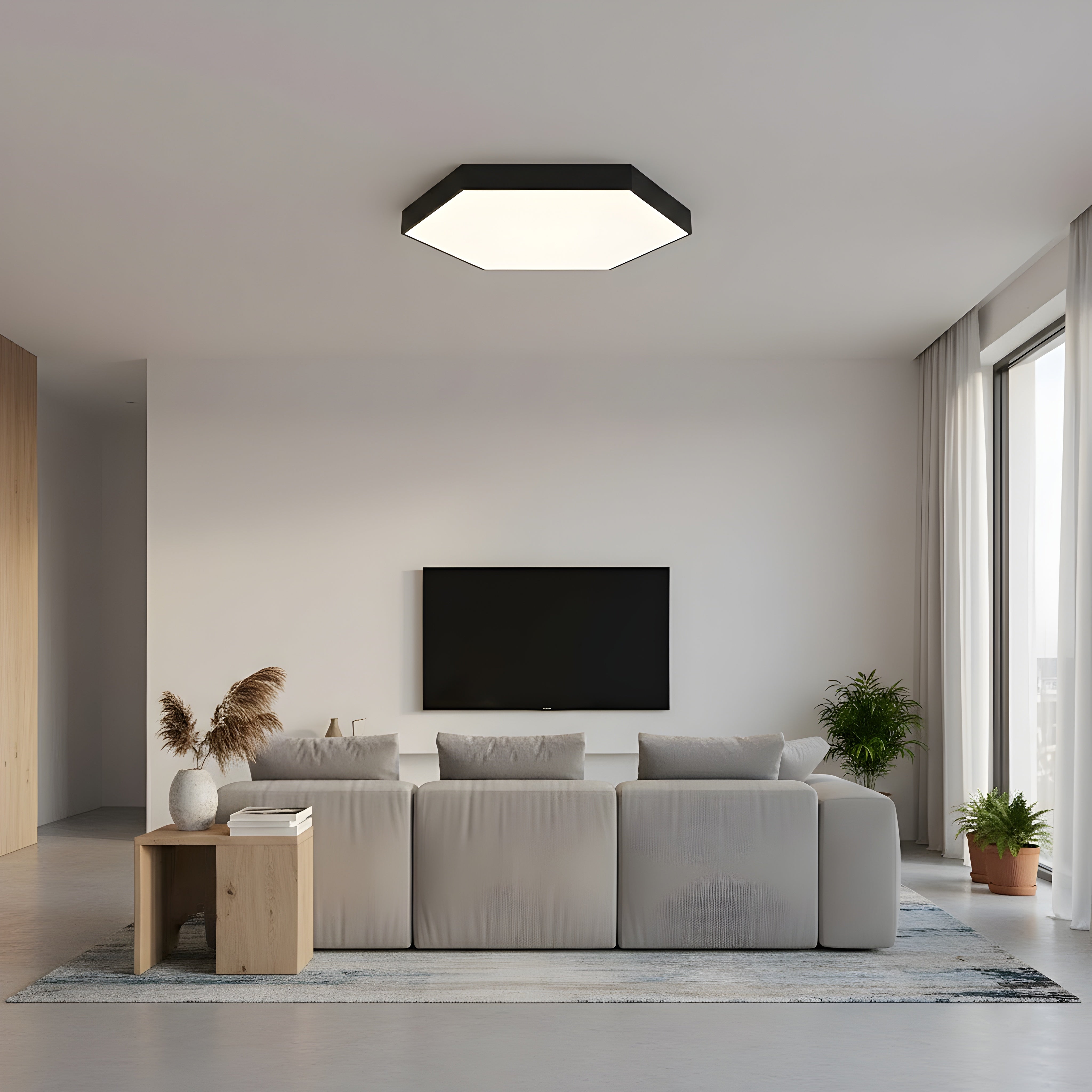LED плафониера Hexagon | 3000K / 4000K | Шестоъгълен