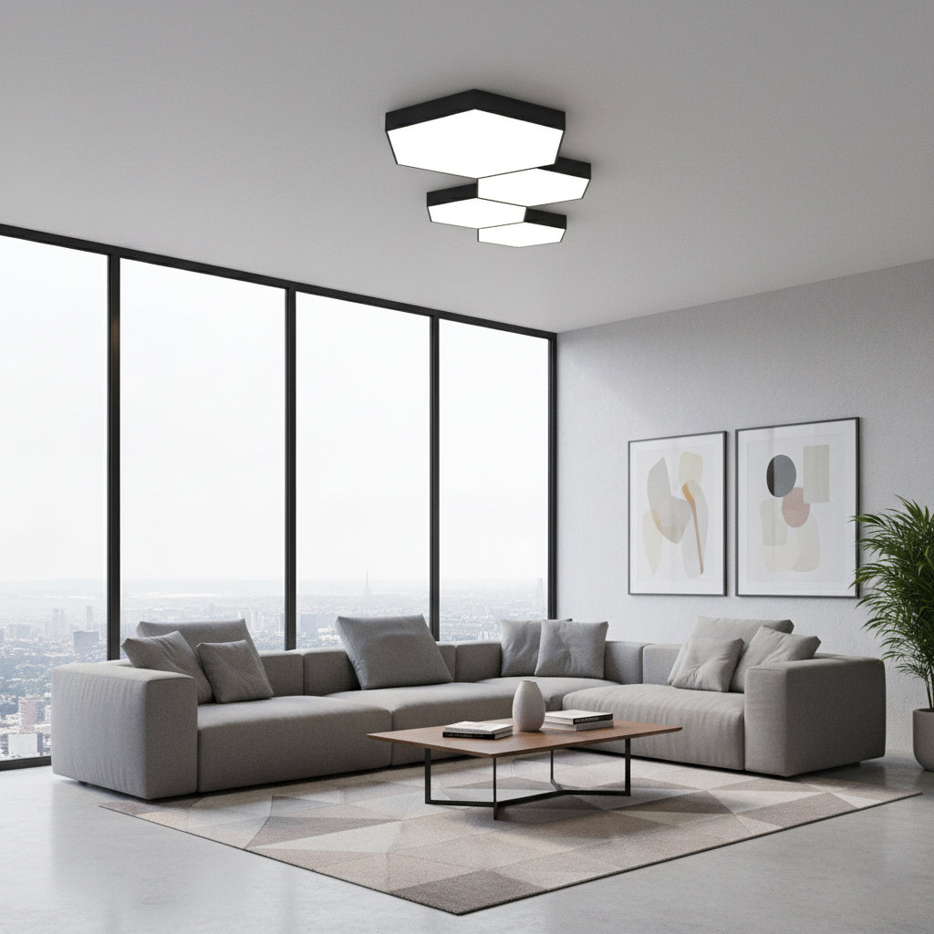 LED плафониера Hexagon | CCT 3000K-6000K | Шестоъгълен