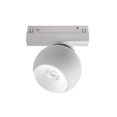 матов бял магнитен спот 48V DC 12W 3000K 1000lm 36° OSRAM Ra90 Φ100*134мм
