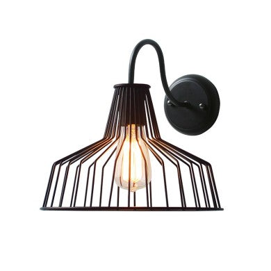 стенно осветително тяло метален черен 1XE27 D30CM BELL HADES
