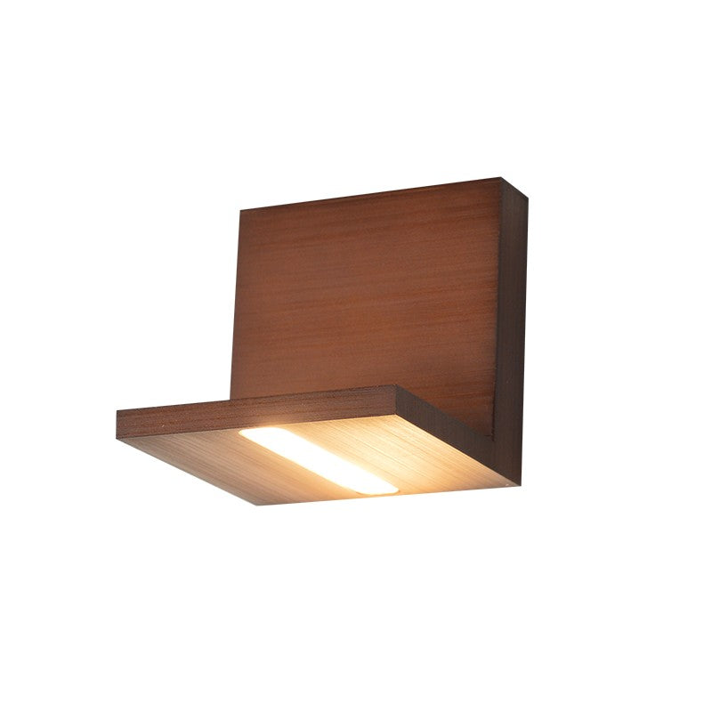 стенно осветително тяло дървесен цвят LED нагоре TETRIS 4W 230V 3000K 30000ч 10x101x10см TETRIS