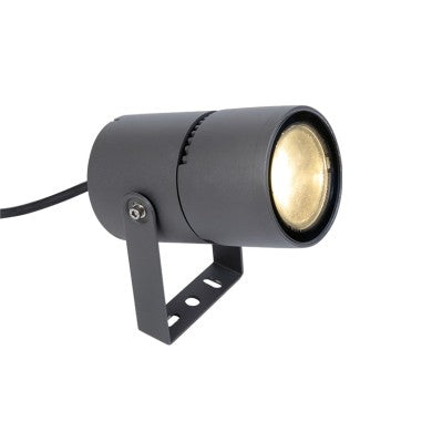 LED COB СПОТ 9W 300LM 15-50° 230V AC 3000K ТЪМНО СИВ CRI80 IP65 30000Ч