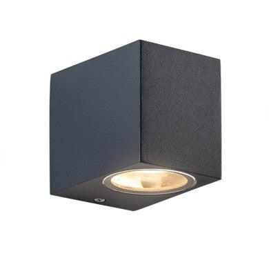 Стенно осветително тяло GU10 230V AC тъмно сив IP65 макс. 35W