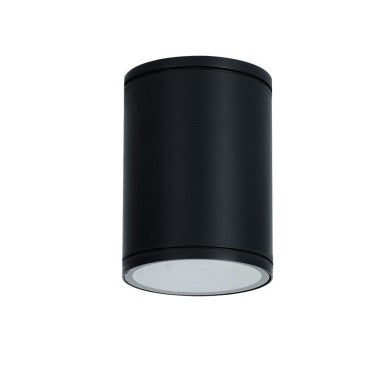 алуминиев кръгъл плафон E27 PAR30 пясъчно черен IP65 макс.35W