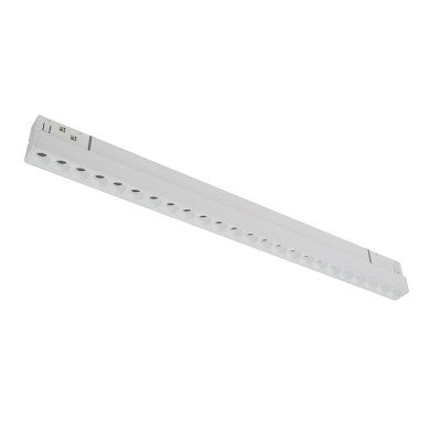 матов бял магнитен линеен 48V DC 24W 3000K 2050lm 36° OSRAM Ra90 L436mm