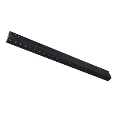 матов черен магнитен линеен 48V DC 24W 4000K 2200lm 36° OSRAM Ra90 L436mm