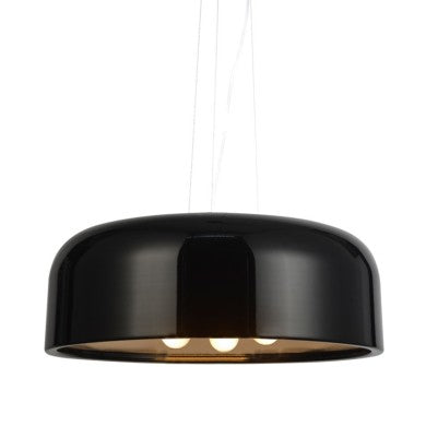 Висящо осветително тяло 3xE27 метал черен D48cm SALON