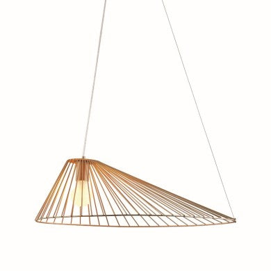 Висящо осветително тяло 1xE27 CAPPELLO златен черен 60x40x120cm