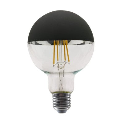 LED filament крушка E27 димируема G95 8W черен 2700K 230V AC 900lm Ra80 30000ч 180°