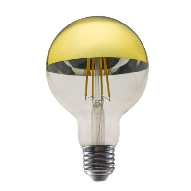 LED filament крушка E27 димируема G95 8W златен 2700K 230V AC 900lm Ra80 30000ч 180°