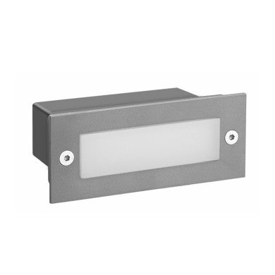 LED стъпково осветително тяло 110x44 сив 2W 3000K 90Lm 230V IP54 Ra80
