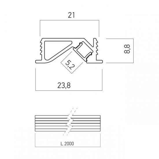 Профил за LED ленти PRF016