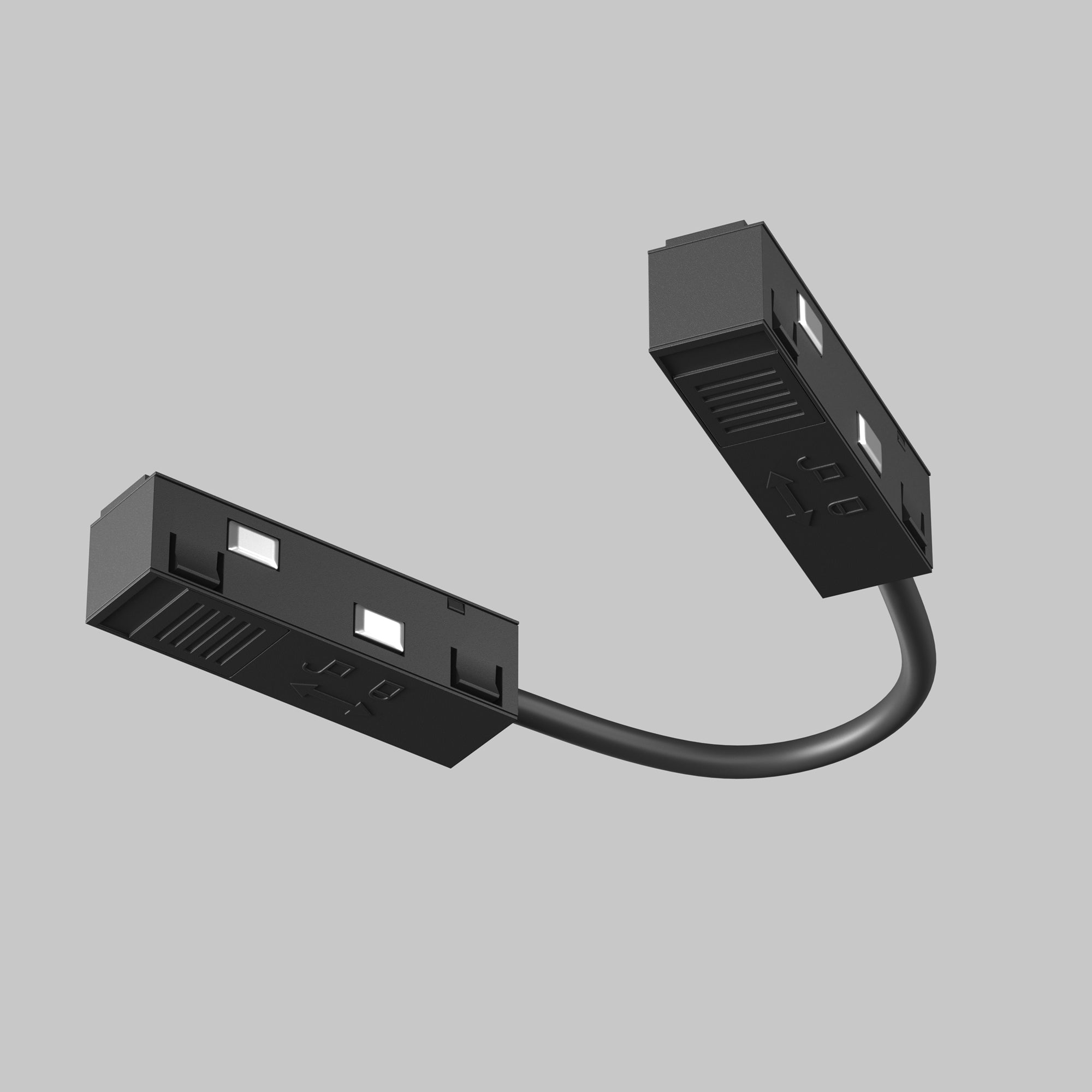 Ъглов конектор EXILITY 15 см - черен