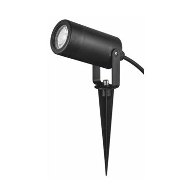 спот осветително тяло GU10 макс. 3W LED IP65 черен с градински колче