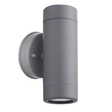 стенно осветително тяло нагоре-надолу сив PP GU10 макс. 2x3W LED IP65