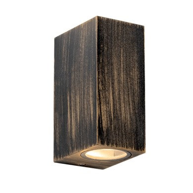 Пластмасово стенно осветително тяло GU10 ръждив 230V AC IP65 макс. 2x3W LED