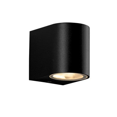 стенно осветително тяло GU10 пластмасов 230V AC черен IP65 макс. 3W LED