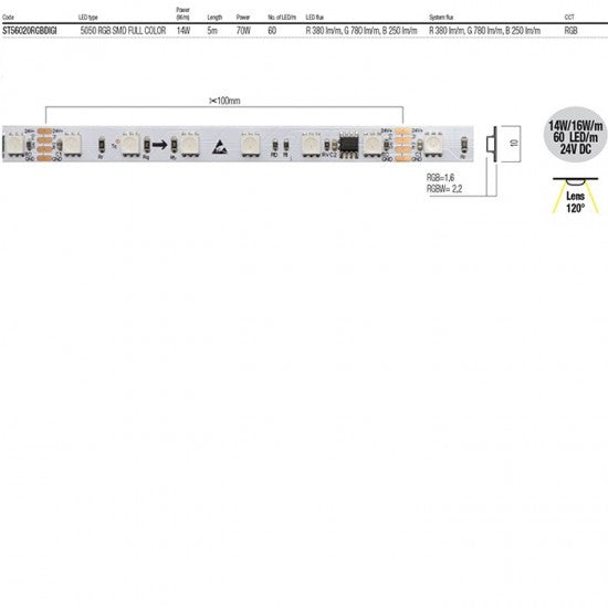 Гъвкава LED лента XStrip RGB Digital 24V - alternate view