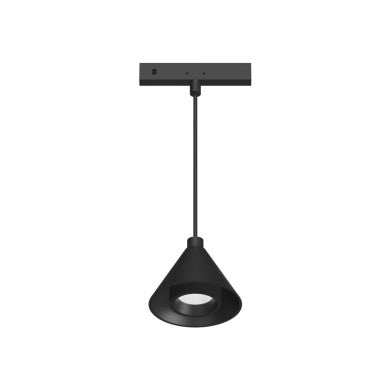 мини черно магнитно висящо осветително тяло 24V DC 2W 3000K 160LM 36° RA90 5 г. Φ45x35,5(1000)MM