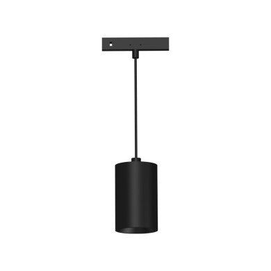 мини черно магнитно висящо осветително тяло 24V DC 5W 3000K 520LM 38° RA90 5 г Φ35,5*55(1000)ММ