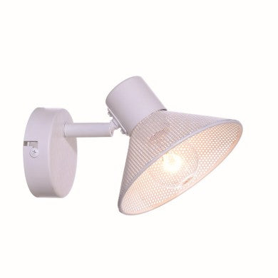 стенно осветително тяло 1xE14 PALOMA бял метал 16x13x9cm