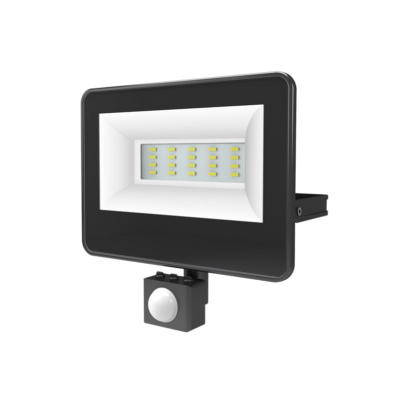 черен LED SMD прожектор IP66 20W 4000K 2070Lm 230V AC Ra80
